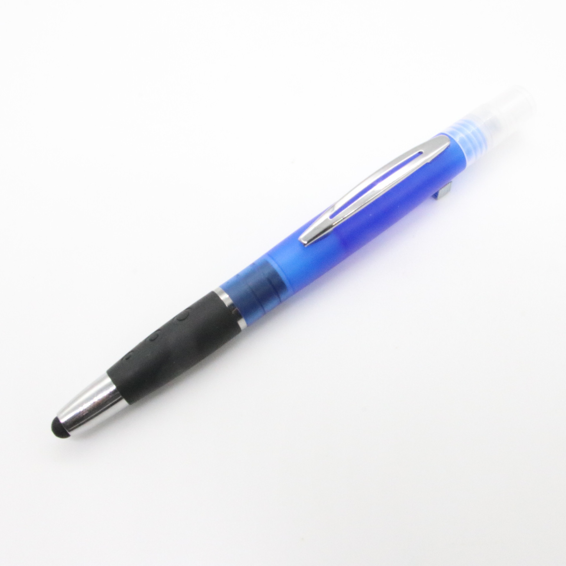 Pluma de spray de plástico pluma de perfume de 3ml pluma de bolígrafo táctil dos en uno sub-botella pluma táctil publicidad promocional