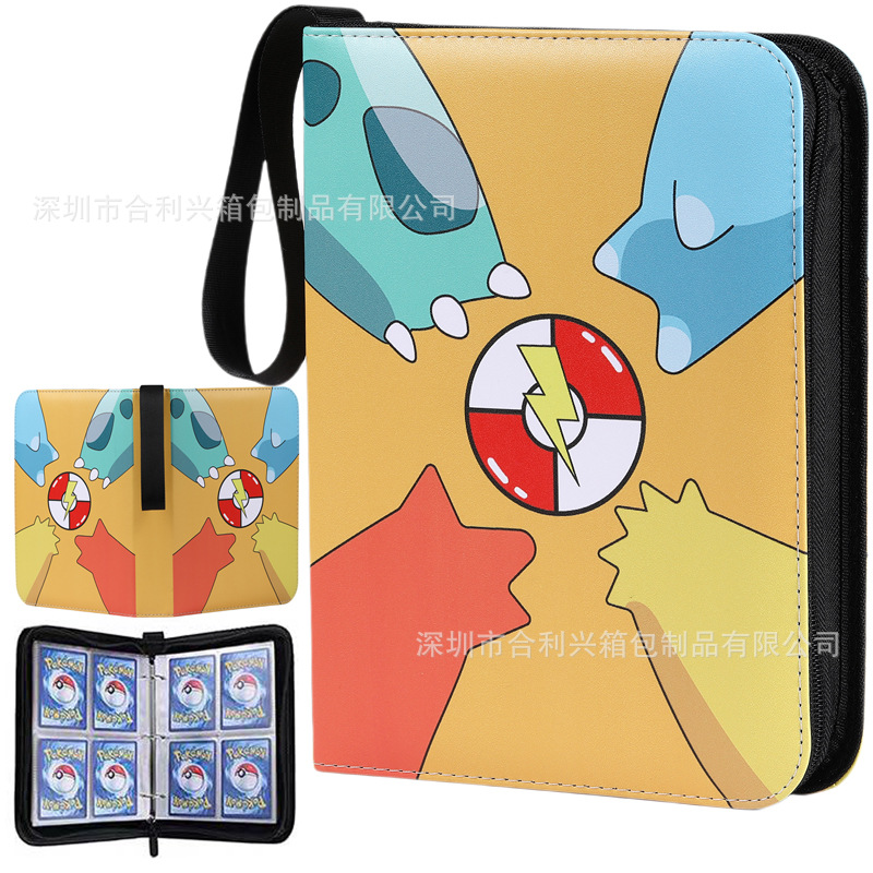 FUENTE fabricante en stock suministro baokemeng juego tarjeta colección libro Magic Baby Tarjeta de cremallera libro de almacenamiento