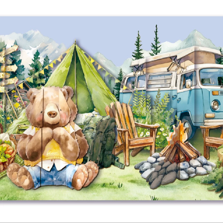 3D-поп-ап стерео открытка с персонажами, ручная работа, подарок на день рождения папы, День отца