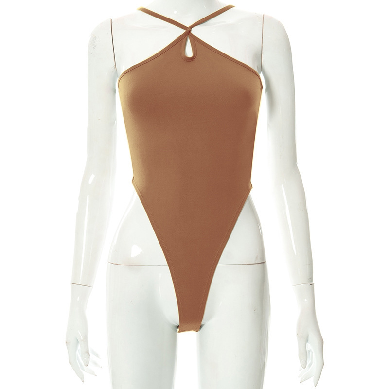 X21BS762 ropa de mujer europea y americana 2022 primavera y verano nuevo INS sexy vendaje grande backless apretado mono al por mayor