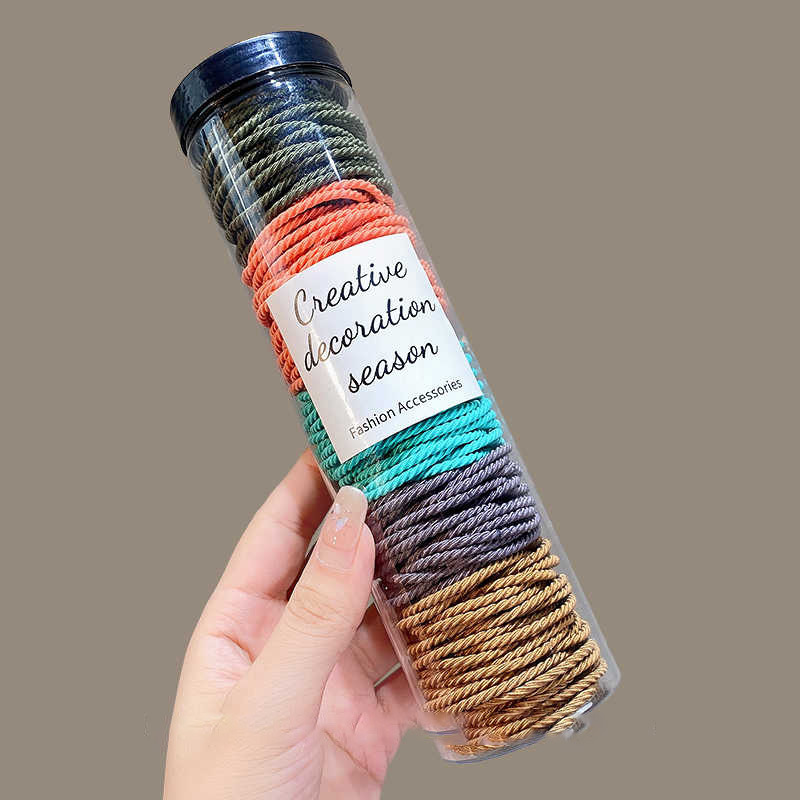 Estilo coreano de alta cuerda de Pelo elástico de las mujeres anillo de toalla simple banda de goma cuerda de pelo de cola de caballo alta anillo de pelo de bebé