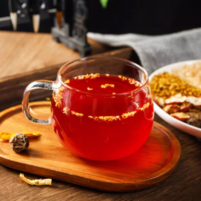 古い北京の酸っぱい梅のスープ、サンザシ、黒梅、オレンジの皮の原料の組み合わせ、茹でた酸っぱい梅ジュース、酸っぱい梅のドリンクの卸売の工場代理店|undefined