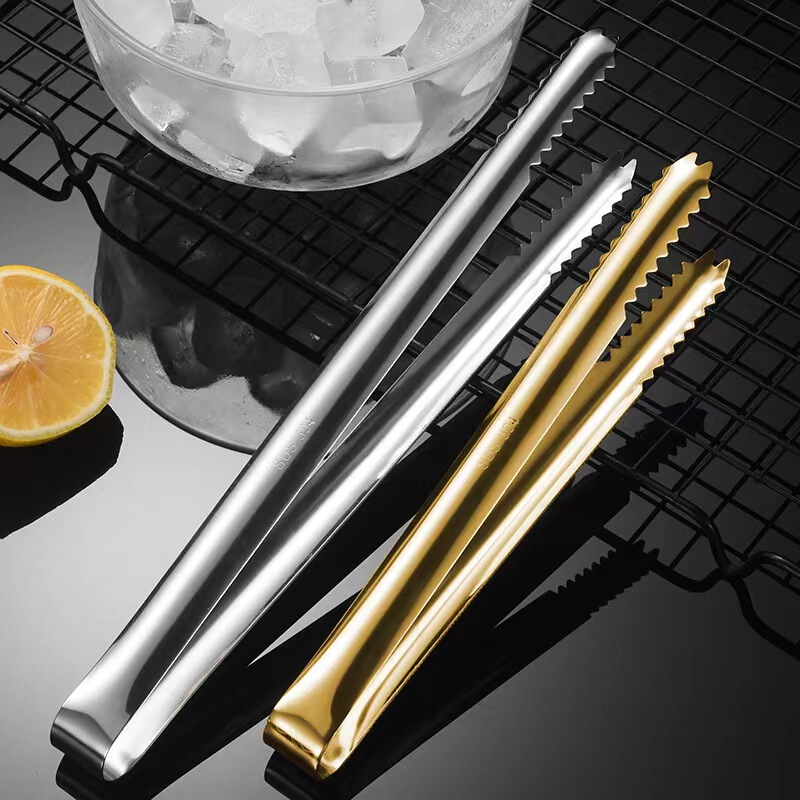 Non-slip silicone 304 stainless steel ice clip spot thickened bar ice clip sugar clip mini ice bucket clip Non-slip silicone 304 stainless steel ice clip spot thickened bar ice clip sugar clip mini ice bucket clip