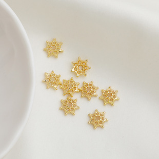 14K����ɫ����U�ջ��� �߰�������ñ�ִ���Ƭ���� diy�Ʒ���