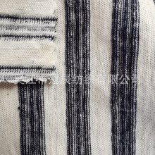 亚麻人造棉色织彩条汗布