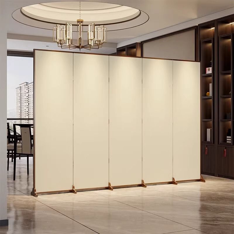 Modern Simple Solid Color Folding Screen for Home Living Room Office Decoration Partition Screen Foldable Mobile Entrance
