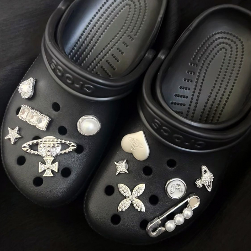 ドロップシッピング下駄アクセサリー diy 靴花装飾バックルアクセサリー金属合金ハイエンド取り外し可能なバックル|undefined