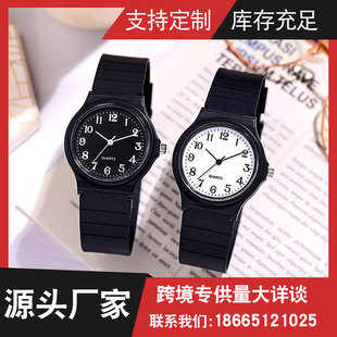 Customized Simple and Fashionable Student Watch Pointer Type Kidsren's Watch Female Quartz Watch Export Watch Wholesale Cross-Border Supply