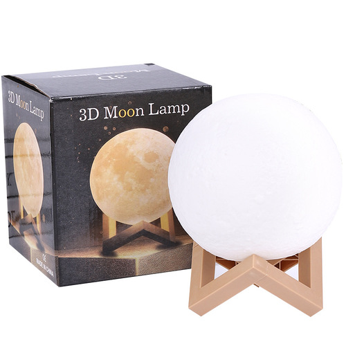 Moon lamp hand-painted planet lamp diy painted handmade material package homemade night light warm-up salon parent-child activities