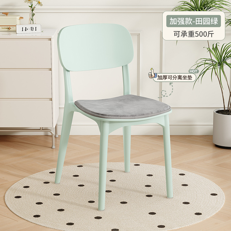 加厚塑料椅家用餐椅出租房北欧简约靠背凳子商用餐厅椅子塑料餐椅|undefined