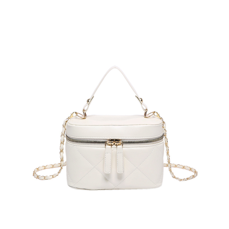 Bolsos mujer moda simple portátil pequeño bolso cuadrado 2024 verano nuevo estilo estilo estilo occidental bordado cadena de diamantes bolso de mensajero