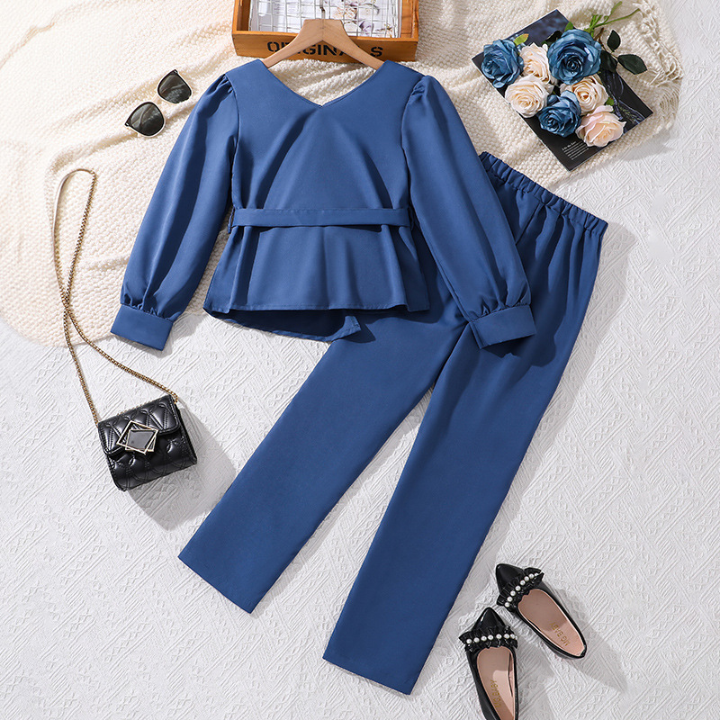 Mädchen Langarm Oberteil Und Hosen Set Für Herbst Und Winter_voghion.com