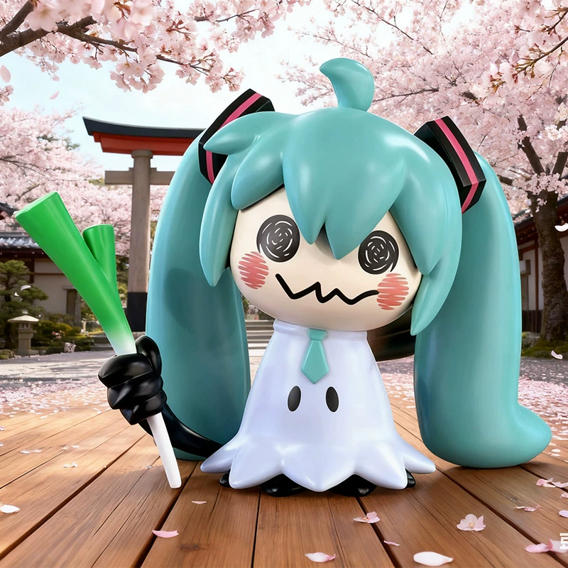 Мини-фигурка Hatsune Miku Q version, 7 см, с голосовым эффектом, милый подарок