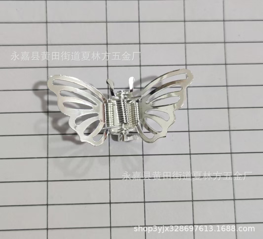 4.5CM 대형 나비 은도금