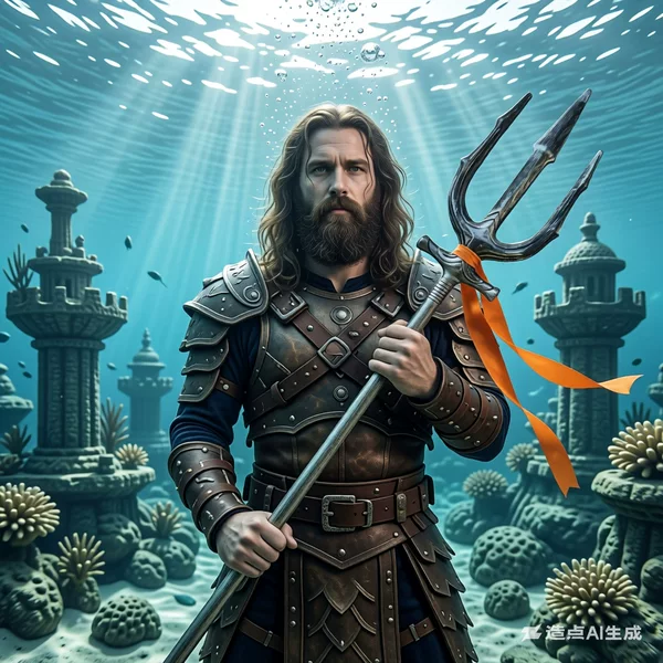 Aquaman's Scepter Cosplay Prop, Trident for Comic Conventions, Halloween Party Decoration, Children's and Adult Performance Toy
