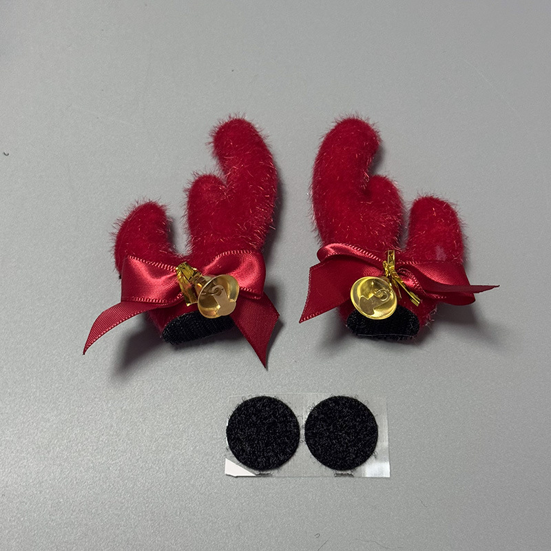 Hat Accessories, Motuoche Auto Parts and Accessories - medium-red-antler-red-bow