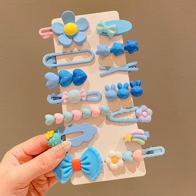 Red de Internet para niños horquilla tocado 2025 nueva niña horquilla niña linda bebé flequillo clip de cabello roto