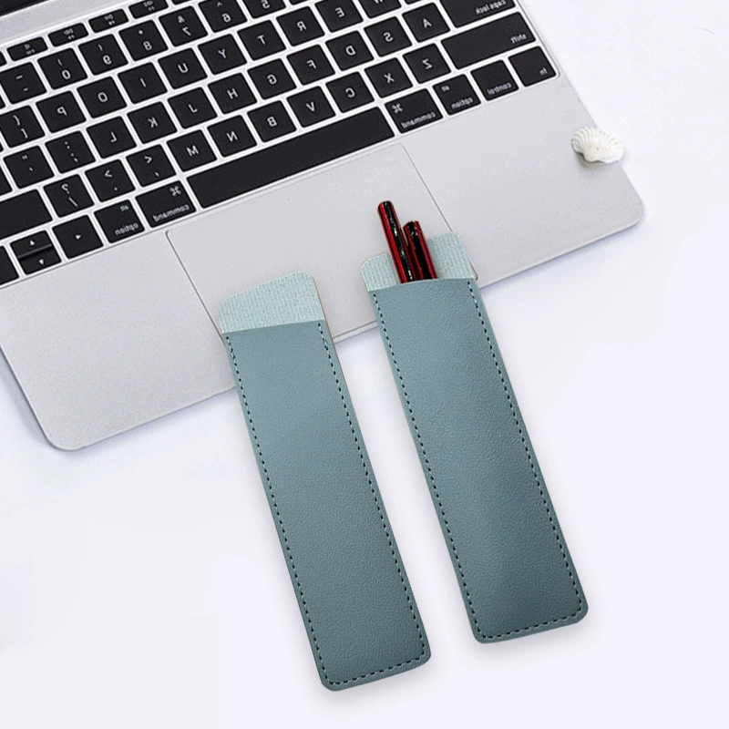 Polyurethane capacious pencil case for students, pen, protective case, Korean style, simple and elegant design