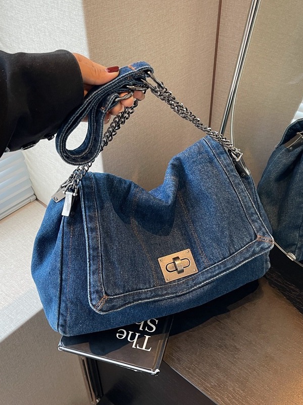 Transfronterizo hacer viejos jeans bolsos de botín para mujeres 2024 nueva moda retro de gran capacidad de viaje mochila de hombro