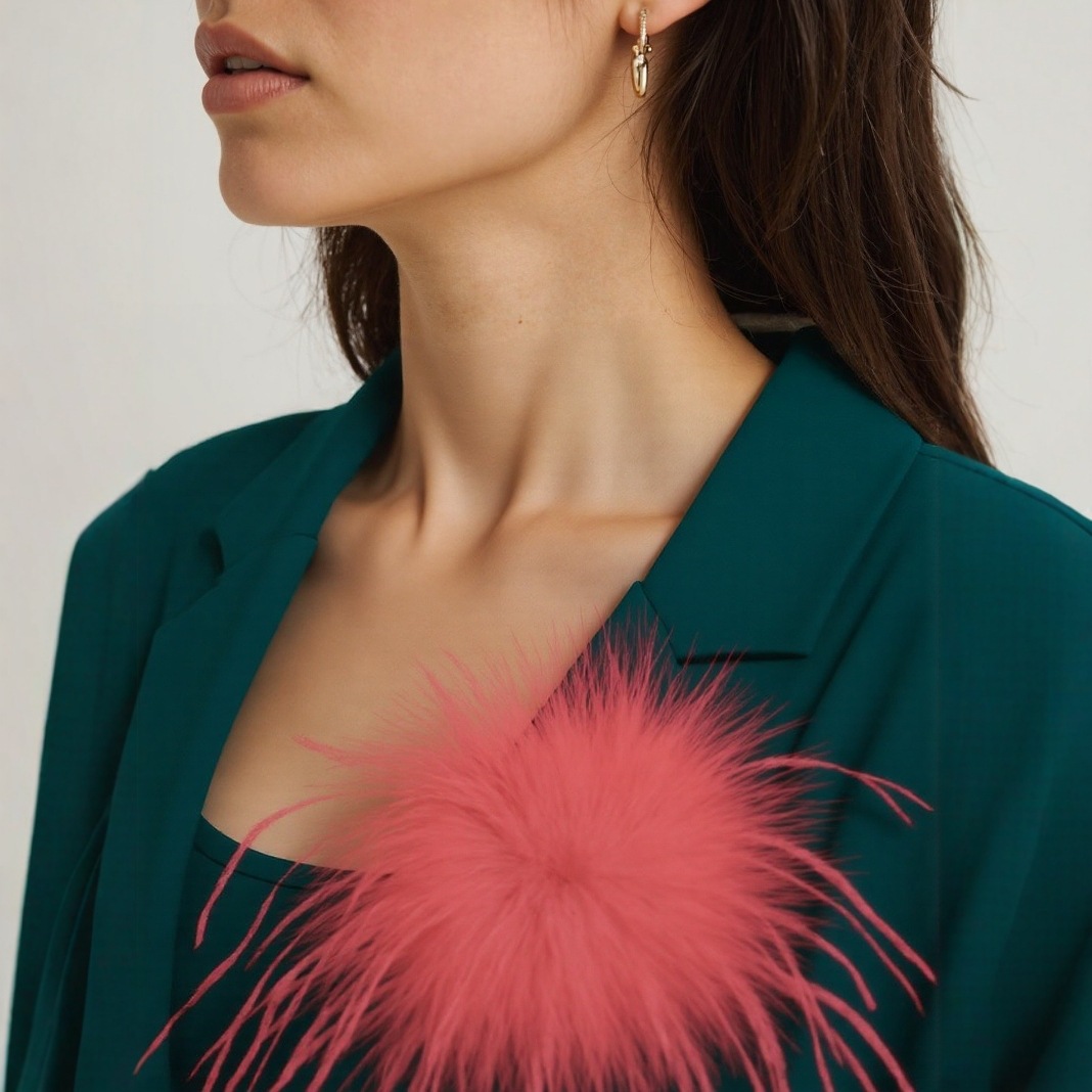 Spilla con piuma retrò europea americana con spedizione gratuita per uomo e donna, accessori decorativi per abiti, feste artistiche fatte a mano_voghion.com