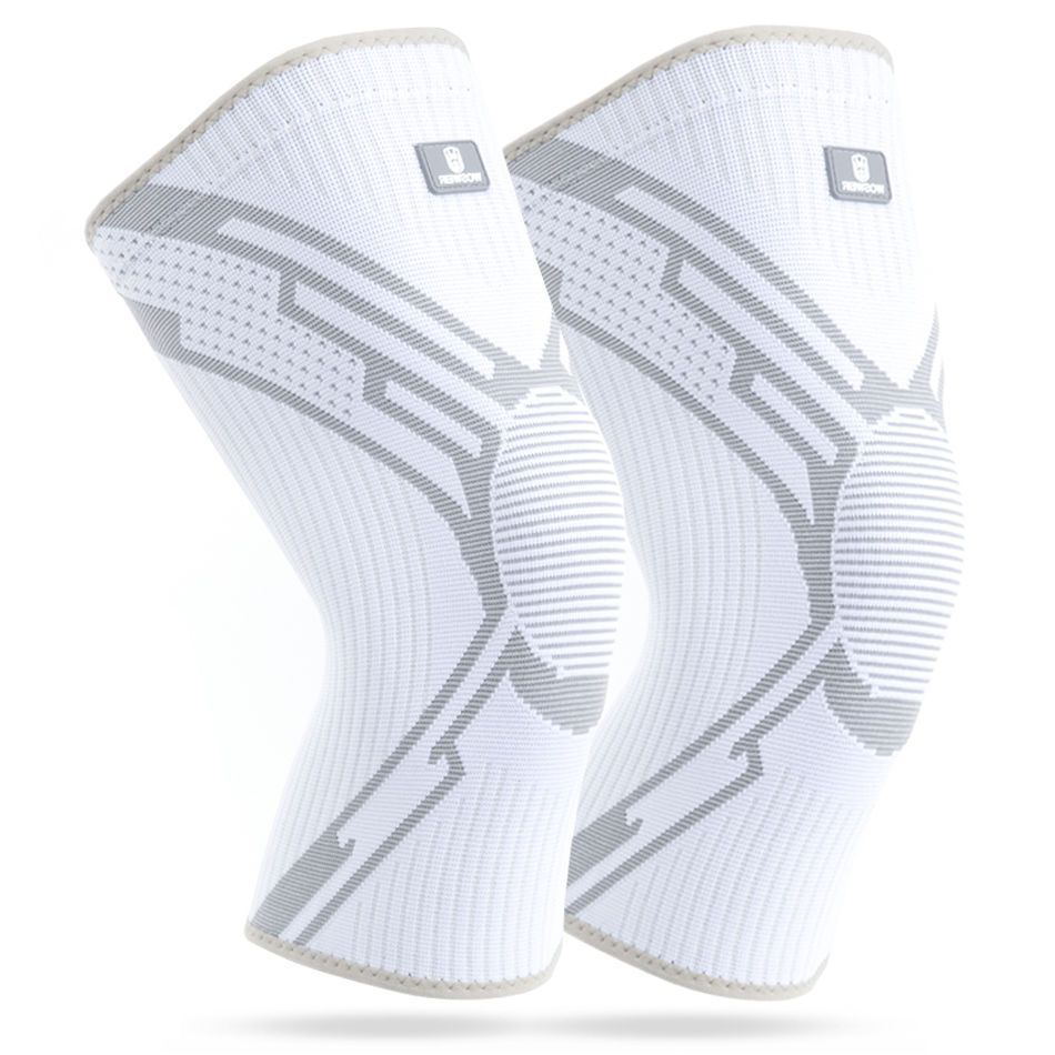 Rodilleras deportivas de verano para saltar la cuerda de nailon alargada para correr baloncesto para hombres y mujeres cubierta protectora profesional antideslizante para rodillas