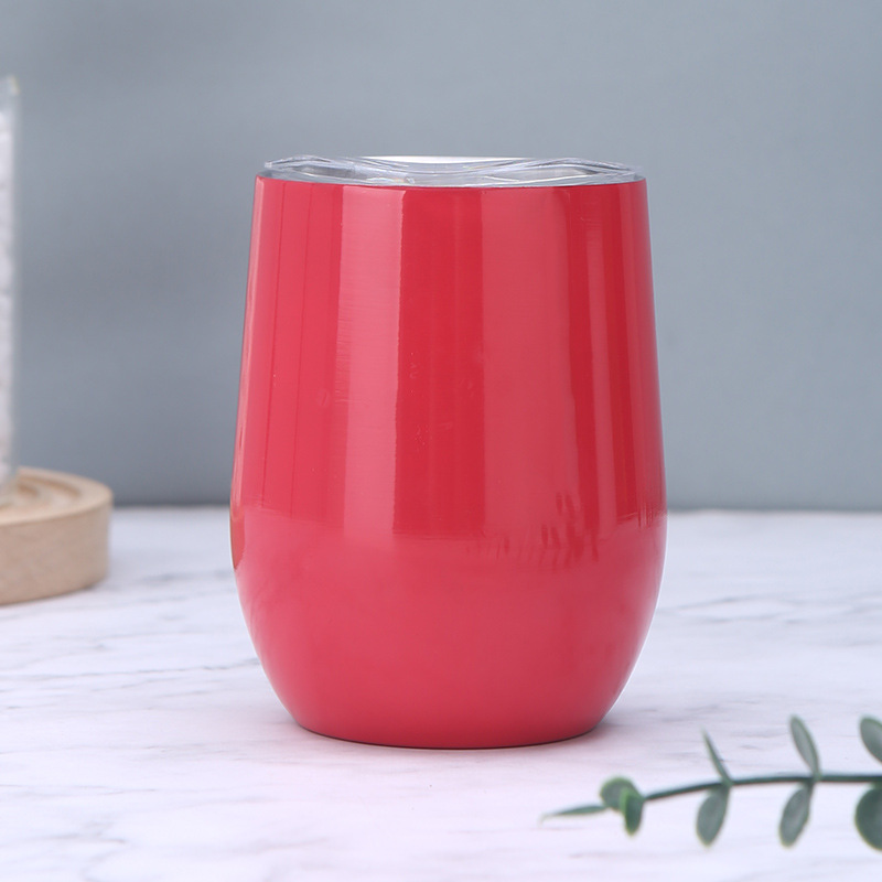 Inventario 304 taza de huevo de acero inoxidable de color sólido en forma de U mini taza de huevo doméstica de alto valor de visualización taza de aislamiento térmico puede logotipo