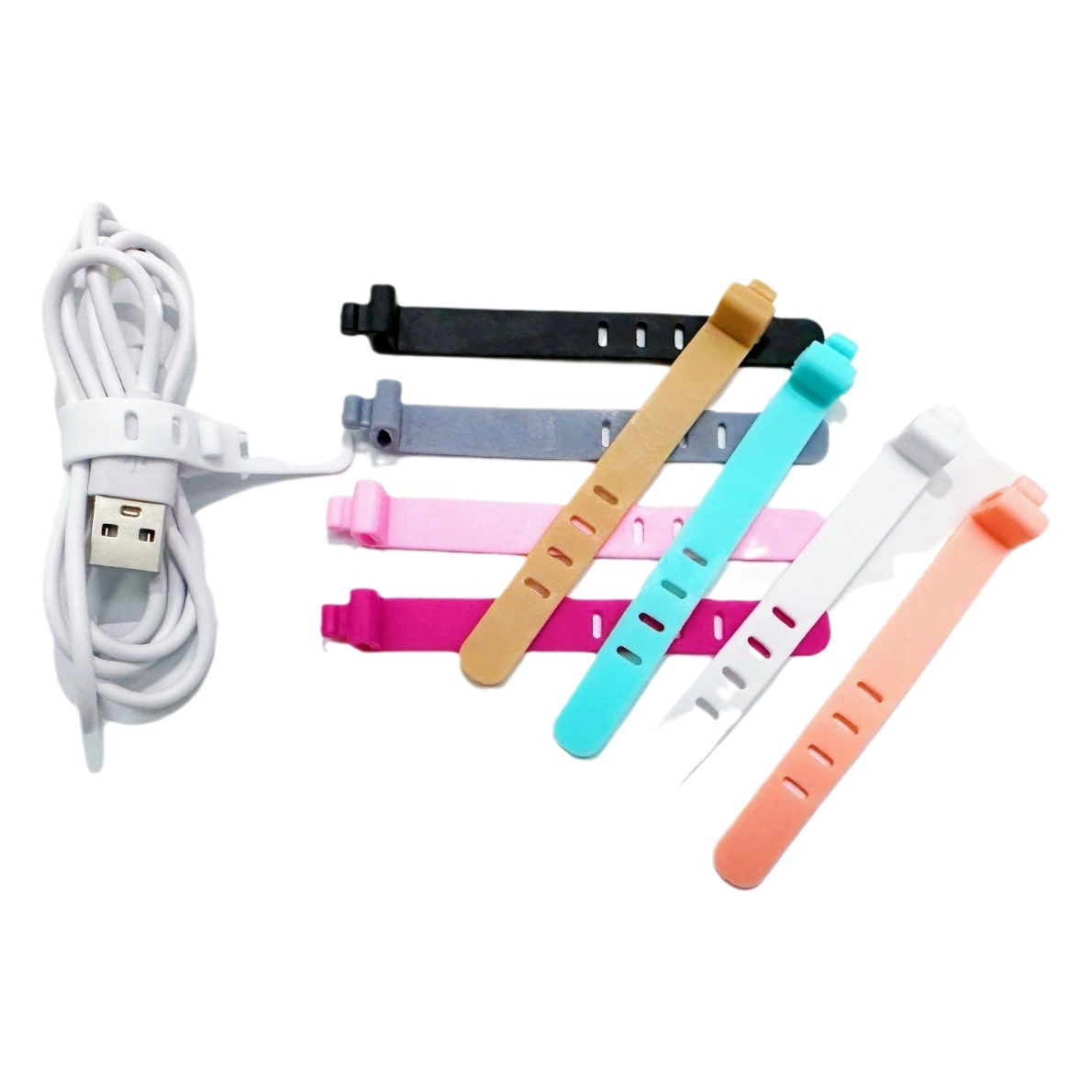 Гибкая лента для хранения гарнитуры с защитой от потери, кабель для передачи данных, защитный чехол, ремешок для хранения, силиконовый ремешок, креативный Кабельный органайзер, кабельная стяжка