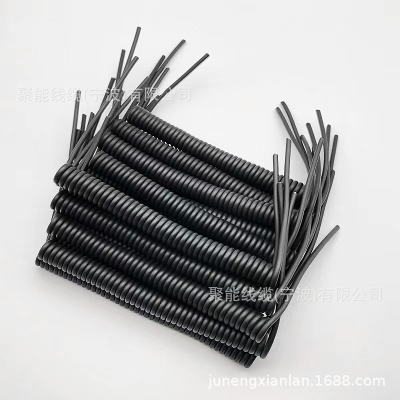 供应扁线PVC/PU弹簧线剪枝机割草机3芯0.75～3平方园林工具连接线
