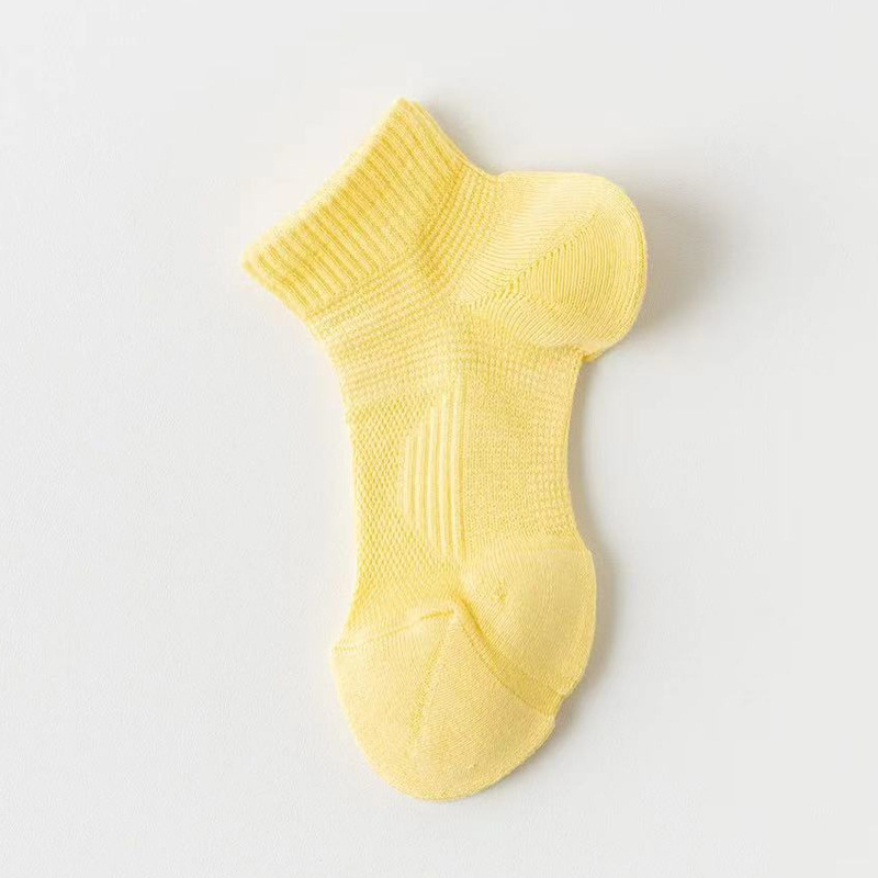 Terry que absorbe el sudor calcetines deportivos malla antibacteriana de mujer transpirable Terry calcetines profesionales para correr calcetines de dopamina de primavera y verano