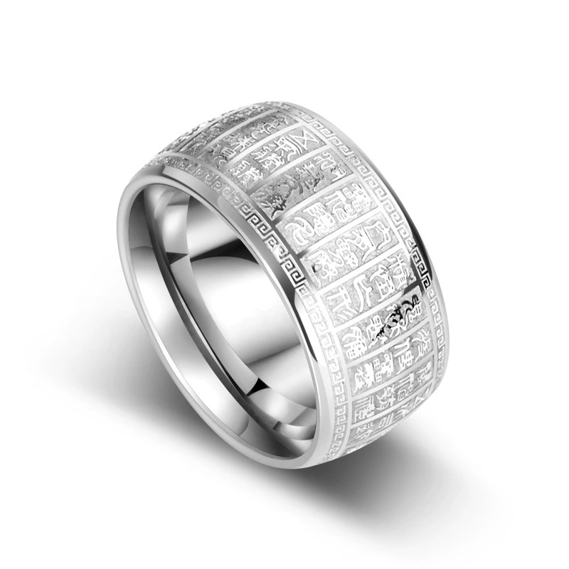 Ring stainless steel, accessory, wholesale, does not fade, on index finger, internet celebrity