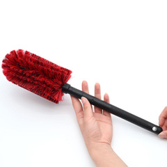 AutoClean Wheel Rim Brush, Cross-Border AutoClean Steel Wheel Red Cleaning Brush, Ultra-Flexible Fiber Tire Cleaning Brush