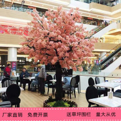 重弁は桜の木の大型の室内外の装飾木の桃の花の木をシミュレーションして、花の木のショーウインドーの背景の偽の桜の木を願います。
