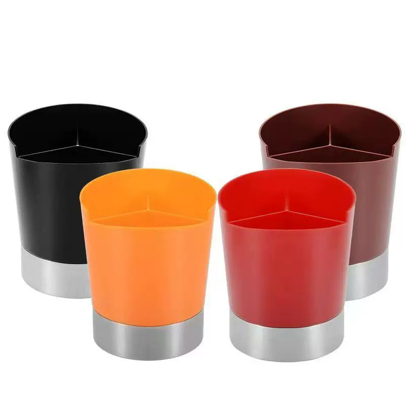 厂家定制筷子吸管收纳三格桶奶茶店用品刀叉勺子多功能彩色分类桶