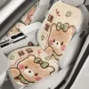 Children's seat made of faux fur, set, pillow, with little bears, 4 pieces, 2 pieces, 2 pieces