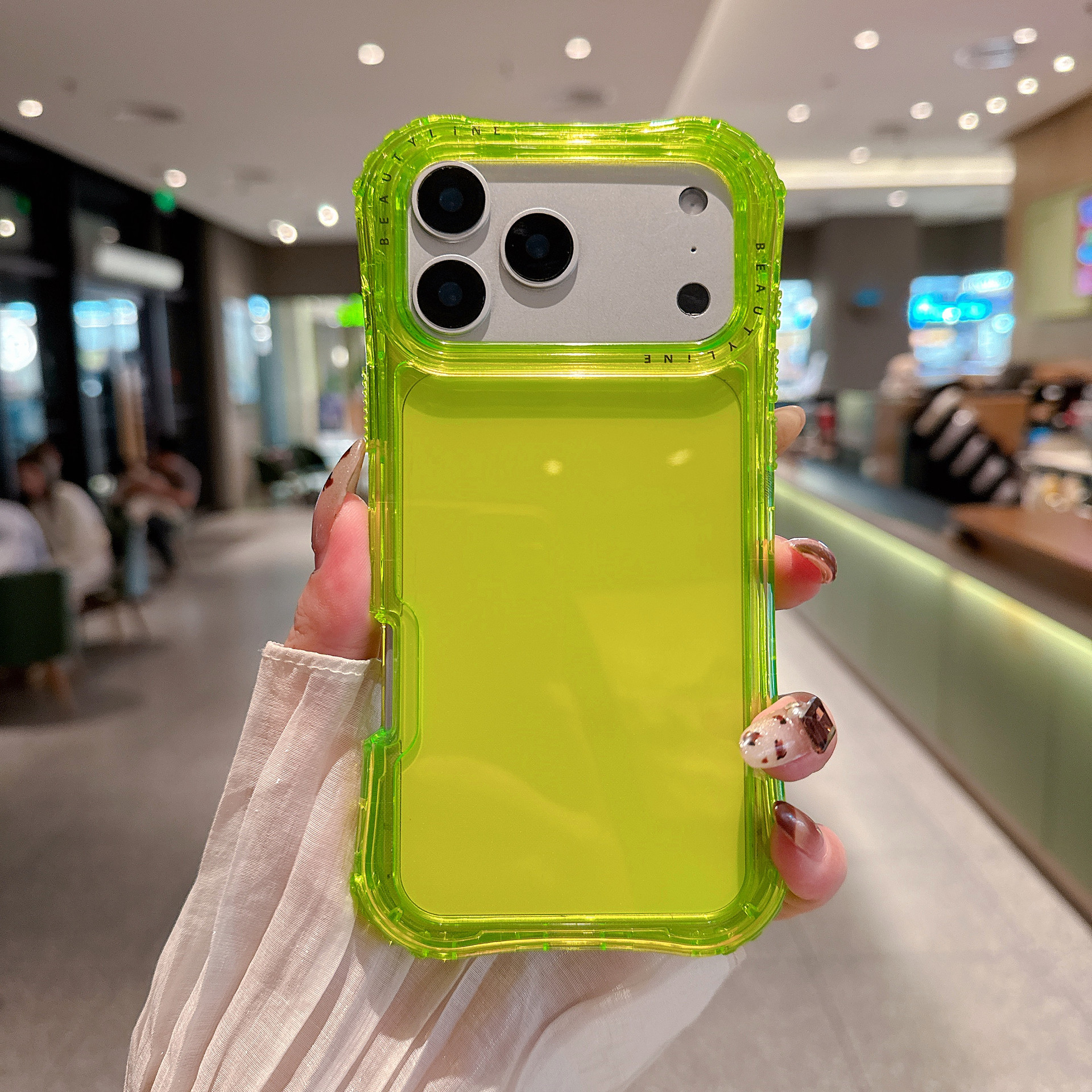 Comercio exterior transfronterizo de América del Sur para iPhone 17 Pro Max cintura 3 en 1 caso de teléfono móvil transparente del mismo color