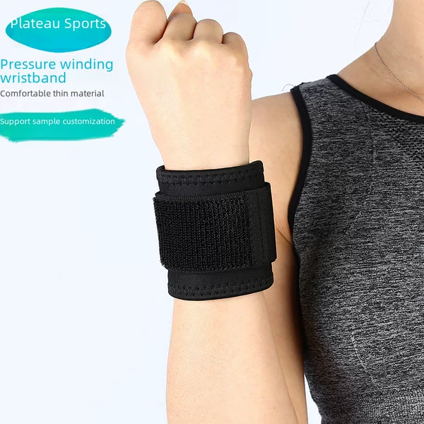 Anti-Sprain Compression Wristband for Men and Women, Joint Protection for Badminton and Tennis, Sweat-Absorbent, Elastic, Breathable Bandage Wrap