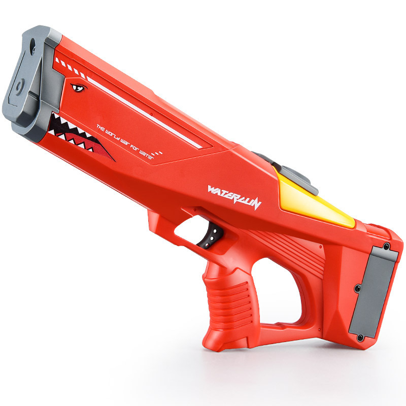 Tiktok pistola de agua de tiburón de Venta caliente eléctrico continuo pelo verano pistola de agua de alta presión verano interior y al aire libre juguetes de agua