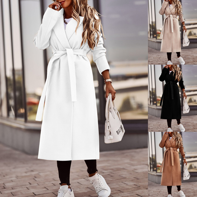 2025 Amazon Hot-Selling Independent Station Ebay Autumn and Winter Simple Long-Sleeved V Neck Strappy Woolen Outwear Top for Women 2025 Amazon Hot-Selling Independent Station Ebay Autumn and Winter Simple Long-Sleeved V Neck Strappy Woolen Outwear Top for Women