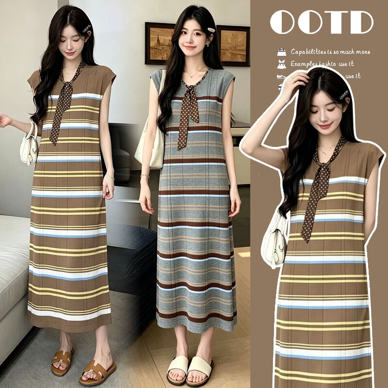 New Striped Long Maternity Dress, Loose Plus-Size Maternity Dress, Postpartum Nursing Dress, Gray Maternity Sheer Dress New Striped Long Maternity Dress, Loose Plus-Size Maternity Dress, Postpartum Nursing Dress, Gray Maternity Sheer Dress