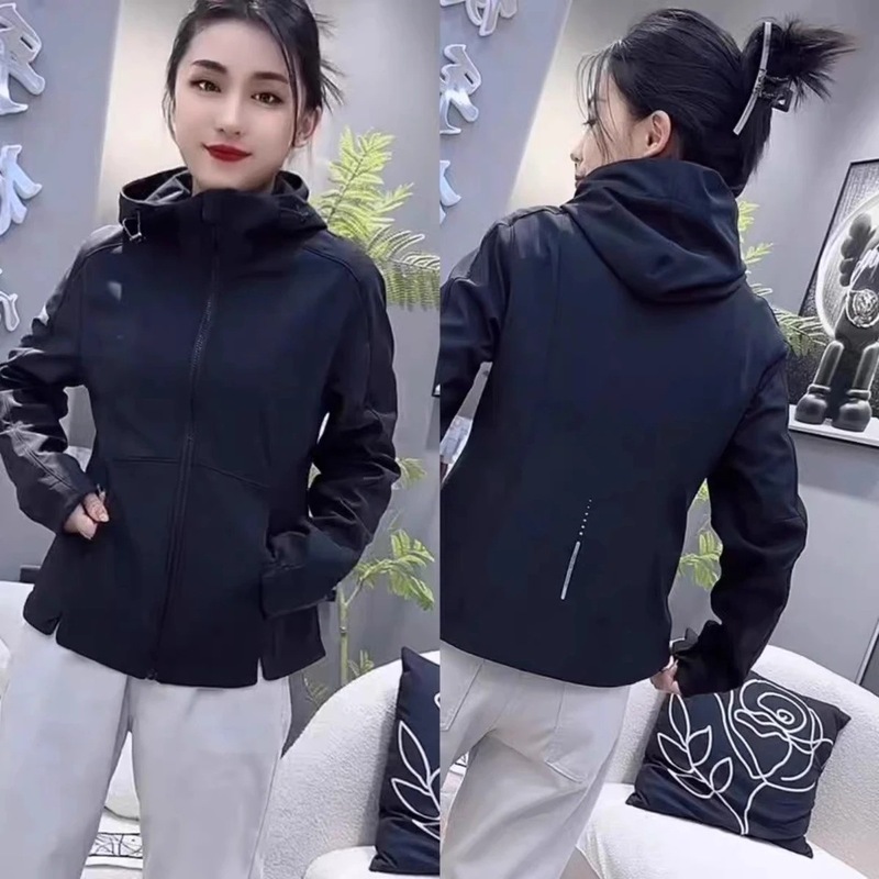 春秋冲锋衣连帽短款风衣外套女大码休闲洋气收腰显瘦夹克开衫|undefined
