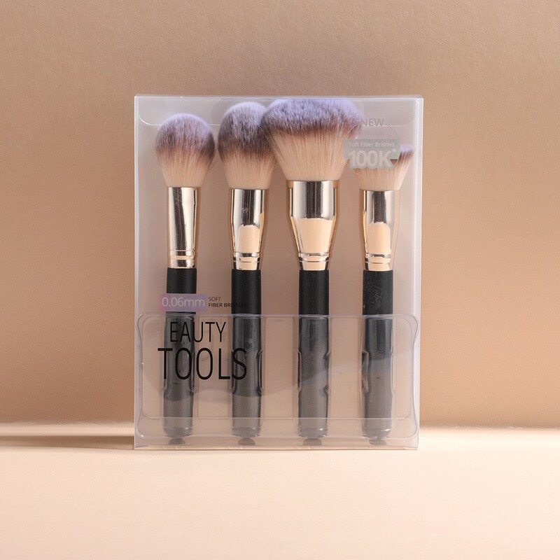 Master Series Professional 4 Makeup Brush Set Face Beauty Tools Super Huge Makeup Brush
