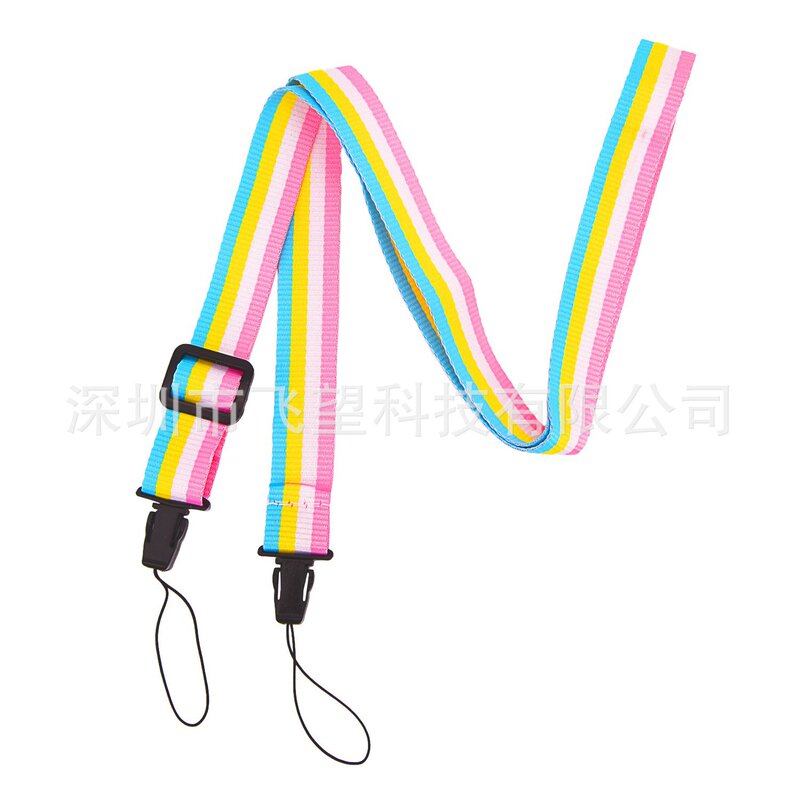 Polaroid Camera Mini12/11/8/9/25/90/7C Camera Shoulder Strap Rainbow Shoulder Strap Colorful Shoulder Strap Pink