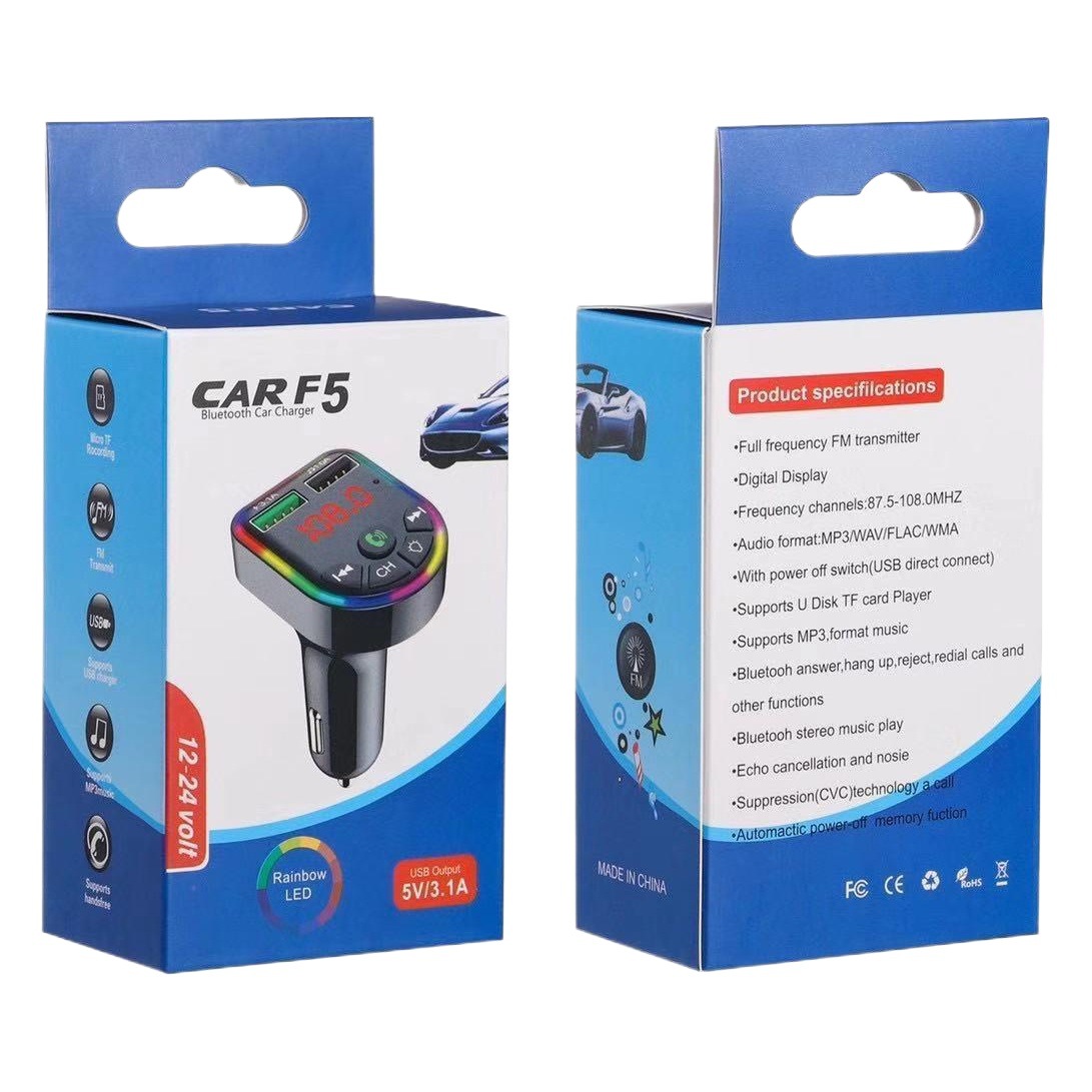 F5 coche REPRODUCTOR DE MP3 receptor Bluetooth U disco faro coche MP3 coche encendedor manos libres teléfono image 1