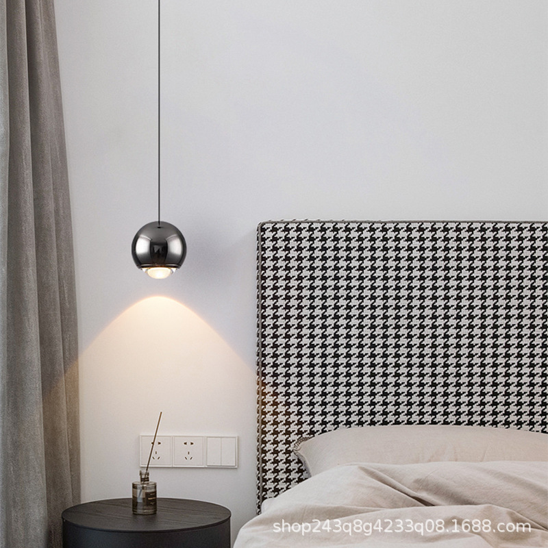 Luz de entrada estudio fondo fondo de pared fondo simple toque lámpara de dormitorio lámpara de cabina pendente moderna pequeña elevación sala de estar