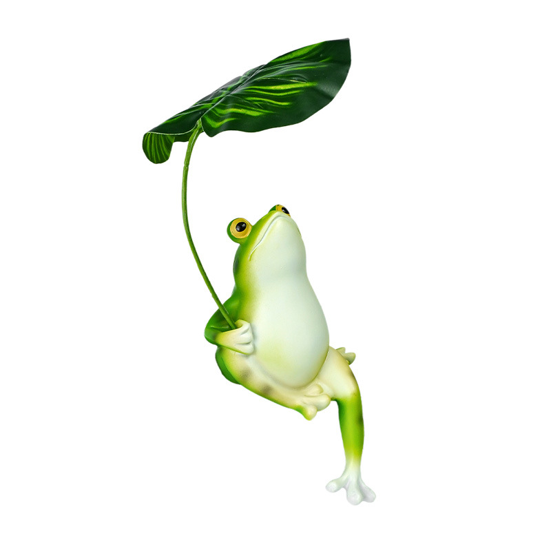 Diseño de micropaisaje, paisajismo, hogar, balcón, artesanías de patio, hojas, sombra, simulación, decoración de ranas, estanque de peces, pecera