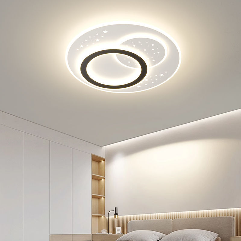 Guangdong Zhongshan lámpara de techo LED dormitorio comedor lámpara de sala de estar atmósfera moderna simple nueva combinación de paquete de toda la casa