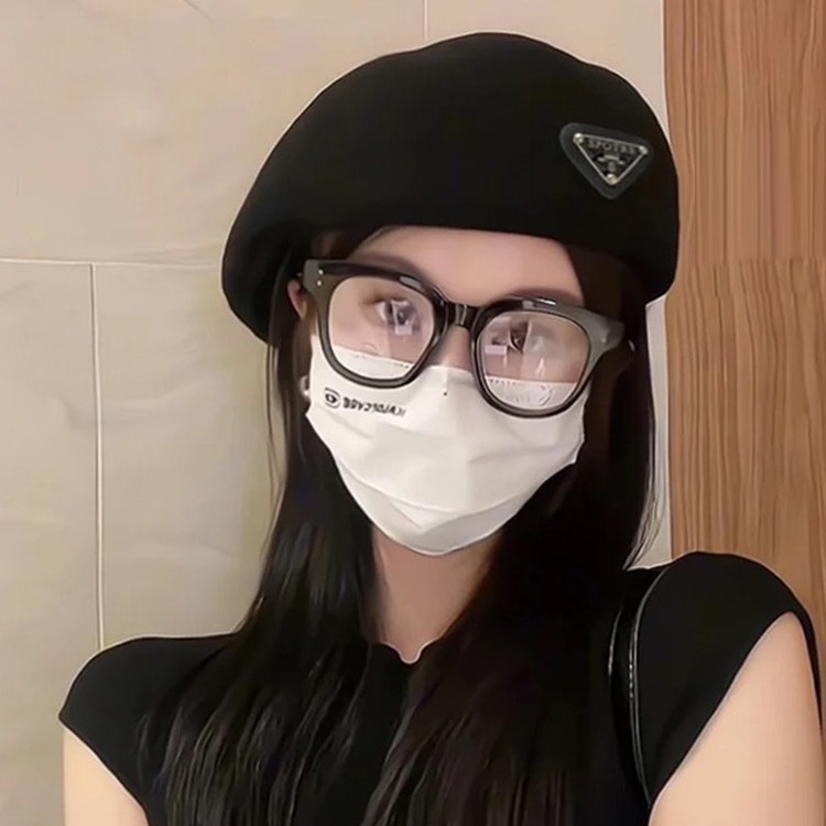 網紅同款毛呢前進帽子女秋冬季百搭大頭圍貝雷帽韓版文藝畫家帽潮