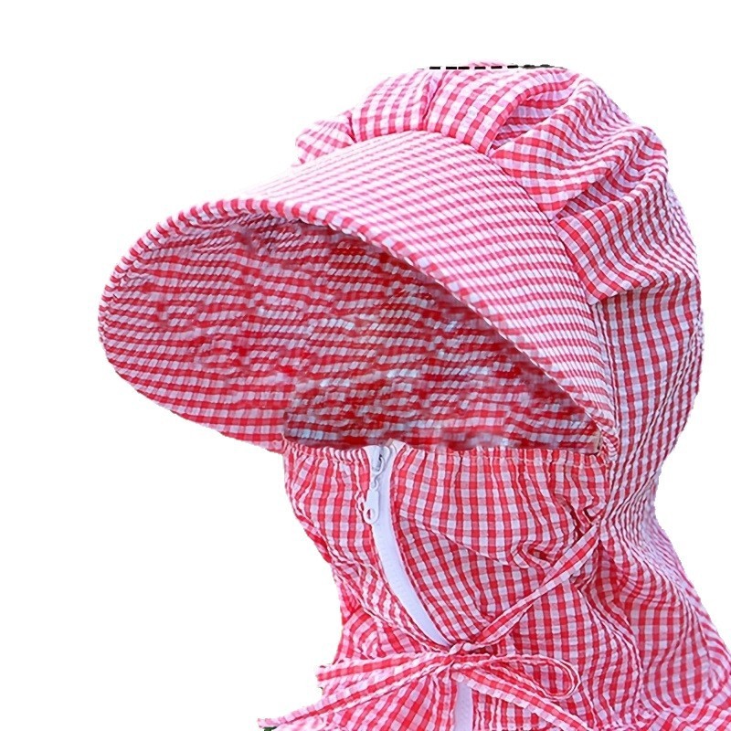 夏用防塵・日焼け止め通気性マスク、顔と首を覆う帽子、サイクリング用サンシェード、紫外線防止、屋外用日よけ茶摘み帽子|undefined