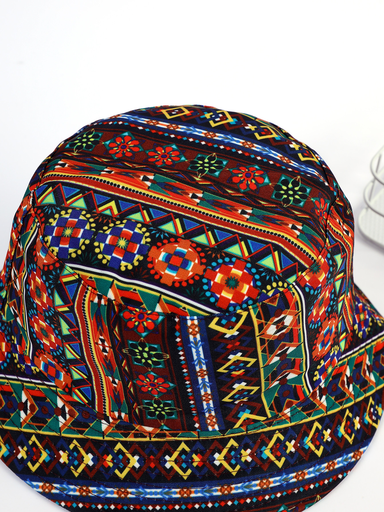 Primavera y verano nuevo sombrero de la cuenca del diamante geométrico bohemio protección solar sombrero del sol sombrero del pescador del sombrero de la cuenca de los hombres y las mujeres