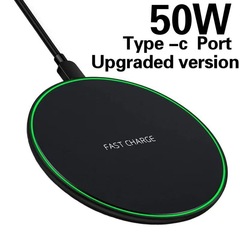ワイヤレス充電器 15W/30W/50W 携帯電話プラスチック Apple、Android、Huaweiに最適、マットな質感
